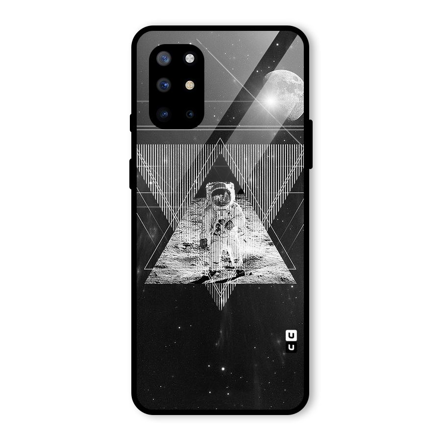 Space Triangle Abstract Glass Back Case for OnePlus 8T