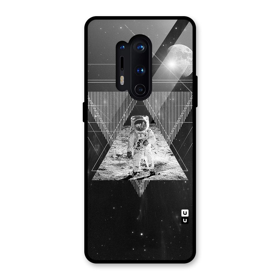 Space Triangle Abstract Glass Back Case for OnePlus 8 Pro