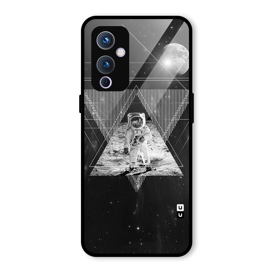 Space Triangle Abstract Glass Back Case for OnePlus 9
