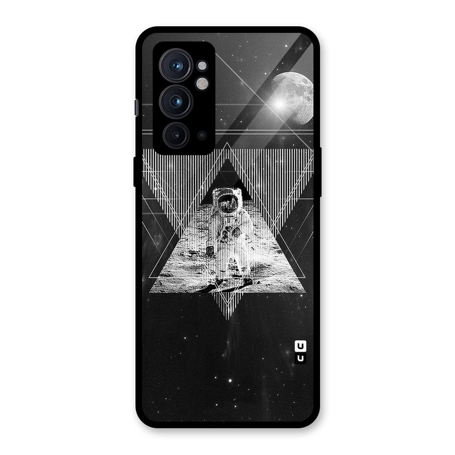 Space Triangle Abstract Glass Back Case for OnePlus 9RT 5G