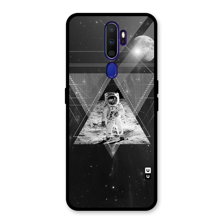 Space Triangle Abstract Glass Back Case for Oppo A9 (2020)