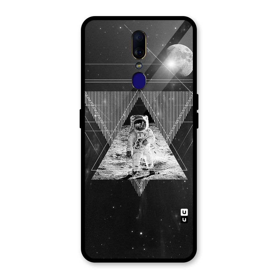 Space Triangle Abstract Glass Back Case for Oppo F11