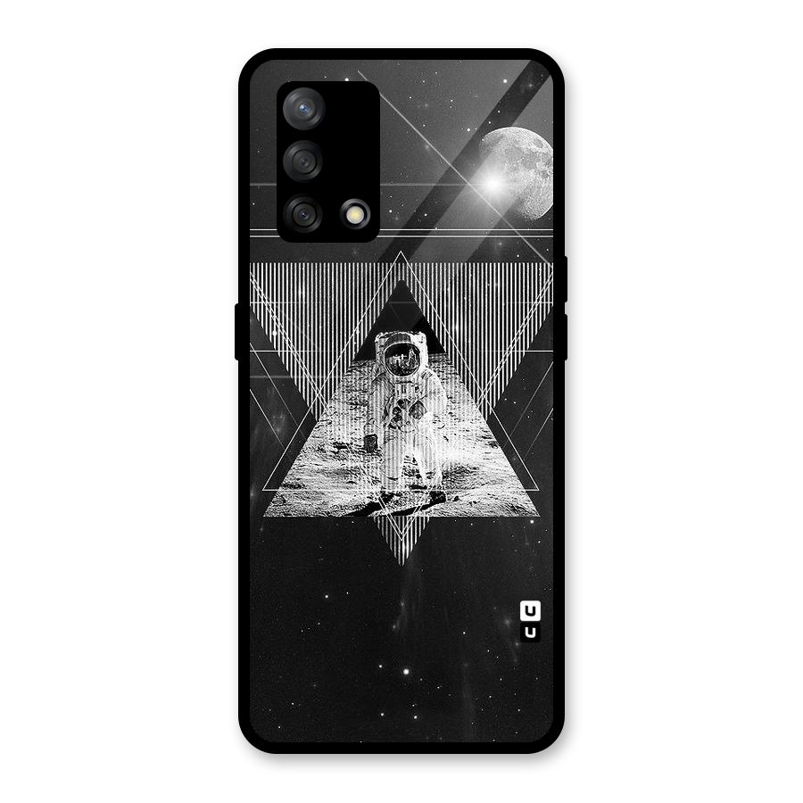 Space Triangle Abstract Glass Back Case for Oppo F19