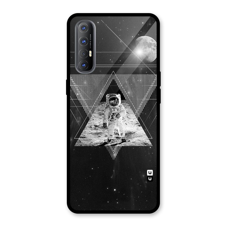 Space Triangle Abstract Glass Back Case for Oppo Reno3 Pro