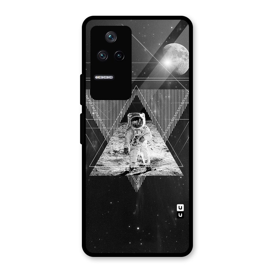 Space Triangle Abstract Glass Back Case for Poco F4 5G