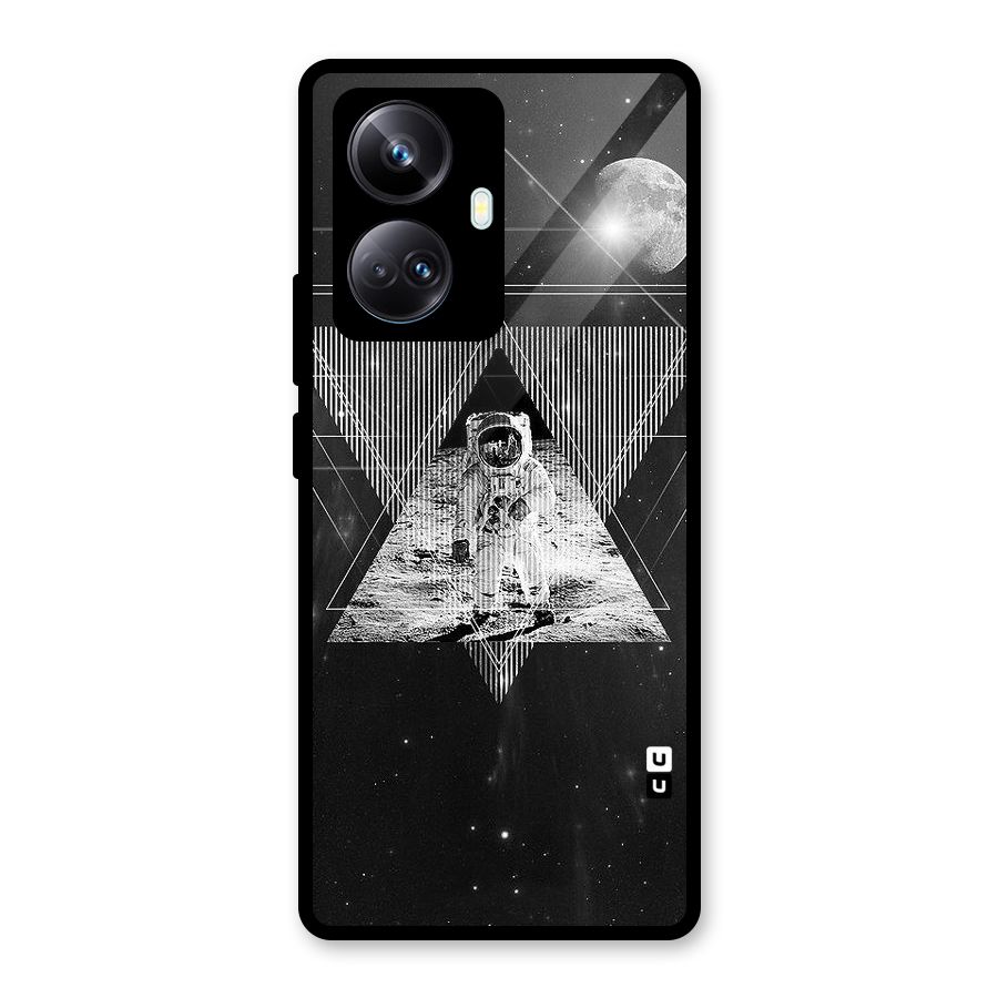 Space Triangle Abstract Glass Back Case for Realme 10 Pro Plus