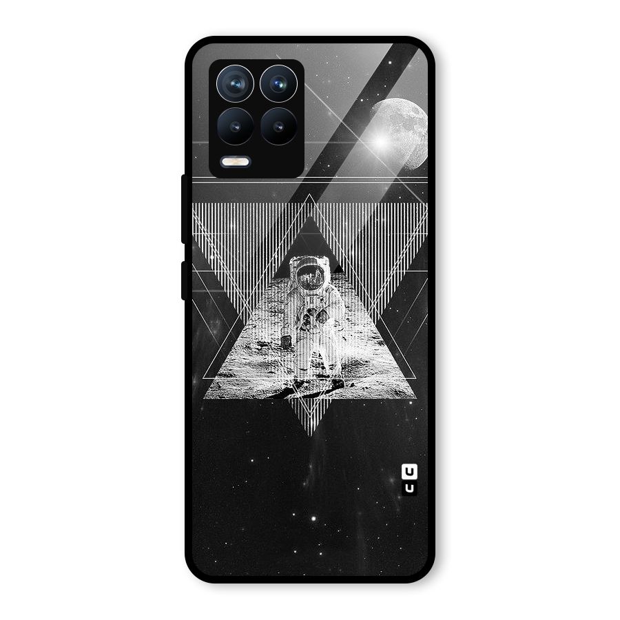 Space Triangle Abstract Glass Back Case for Realme 8 Pro