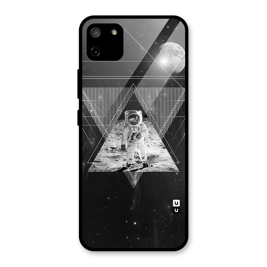 Space Triangle Abstract Glass Back Case for Realme C11