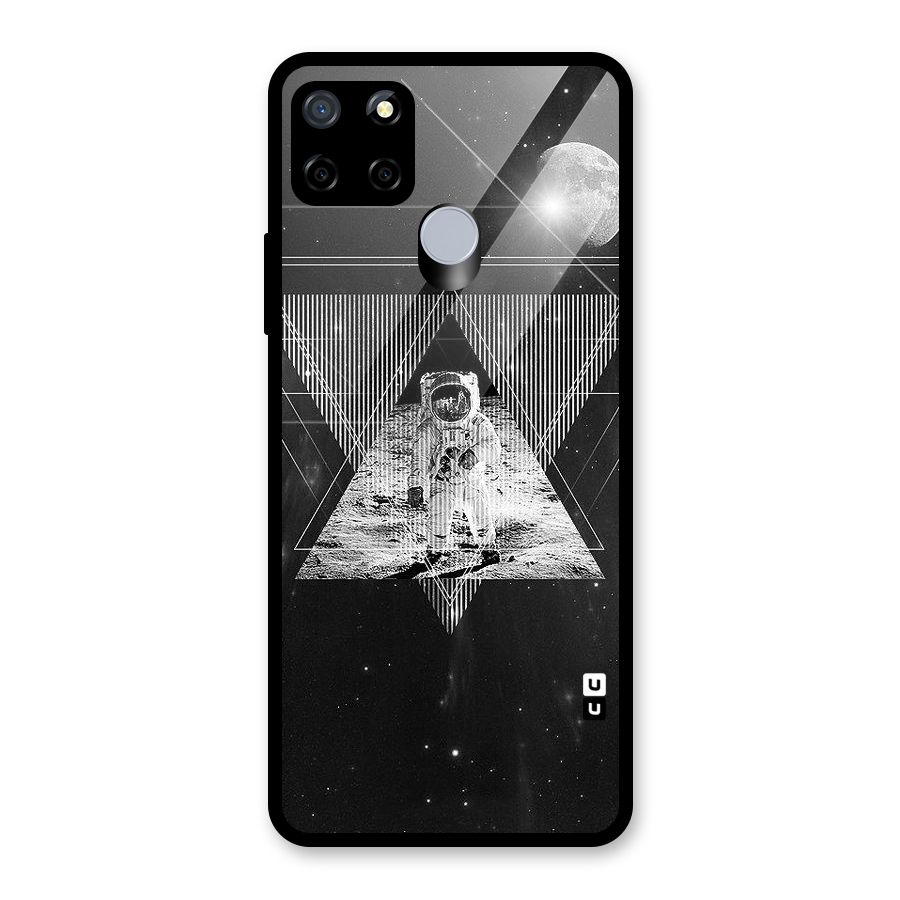 Space Triangle Abstract Glass Back Case for Realme C12