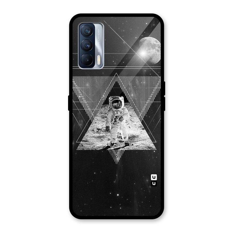 Space Triangle Abstract Glass Back Case for Realme X7