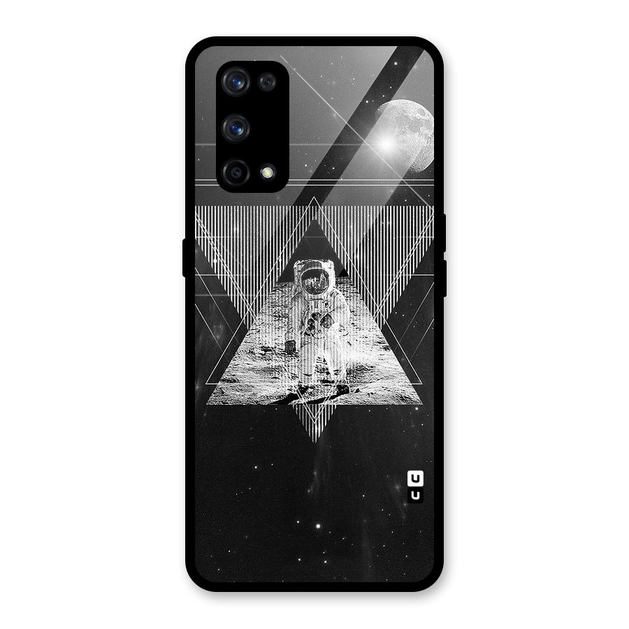 Space Triangle Abstract Glass Back Case for Realme X7 Pro