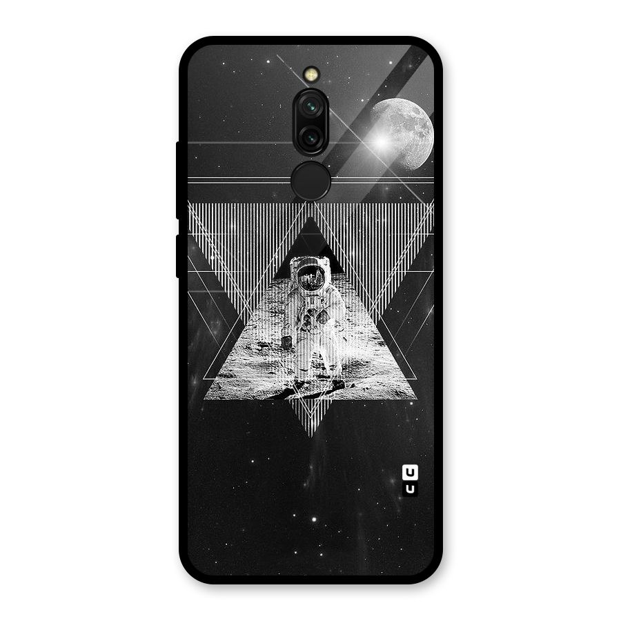 Space Triangle Abstract Glass Back Case for Redmi 8
