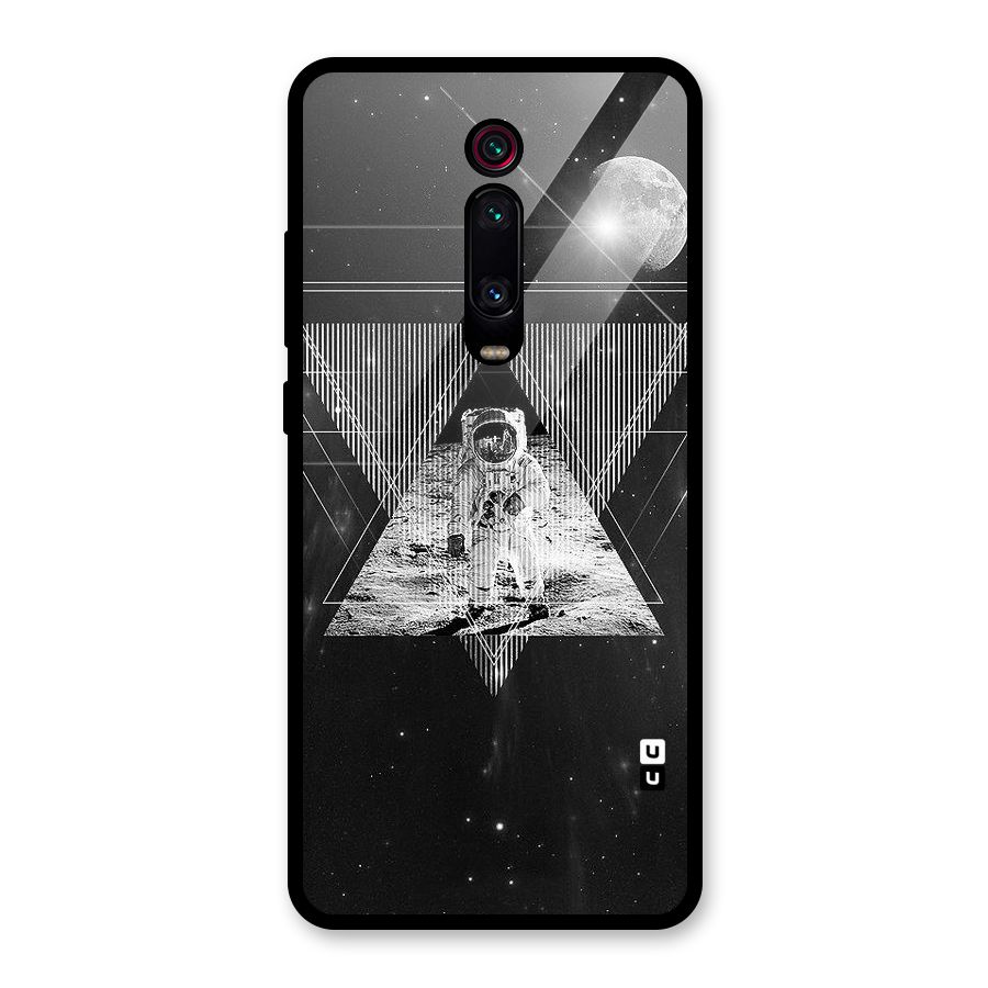 Space Triangle Abstract Glass Back Case for Redmi K20