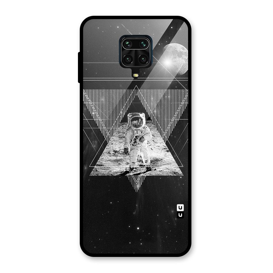 Space Triangle Abstract Glass Back Case for Redmi Note 10 Lite