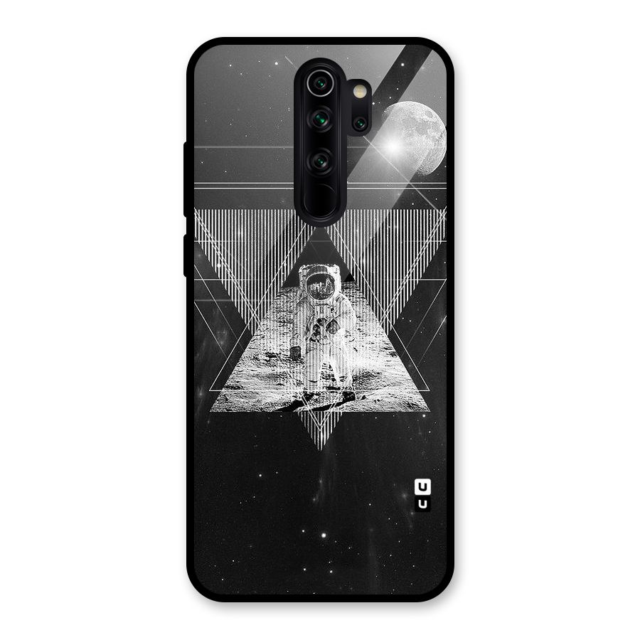 Space Triangle Abstract Glass Back Case for Redmi Note 8 Pro