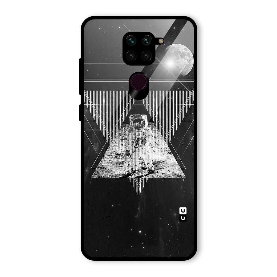 Space Triangle Abstract Glass Back Case for Redmi Note 9