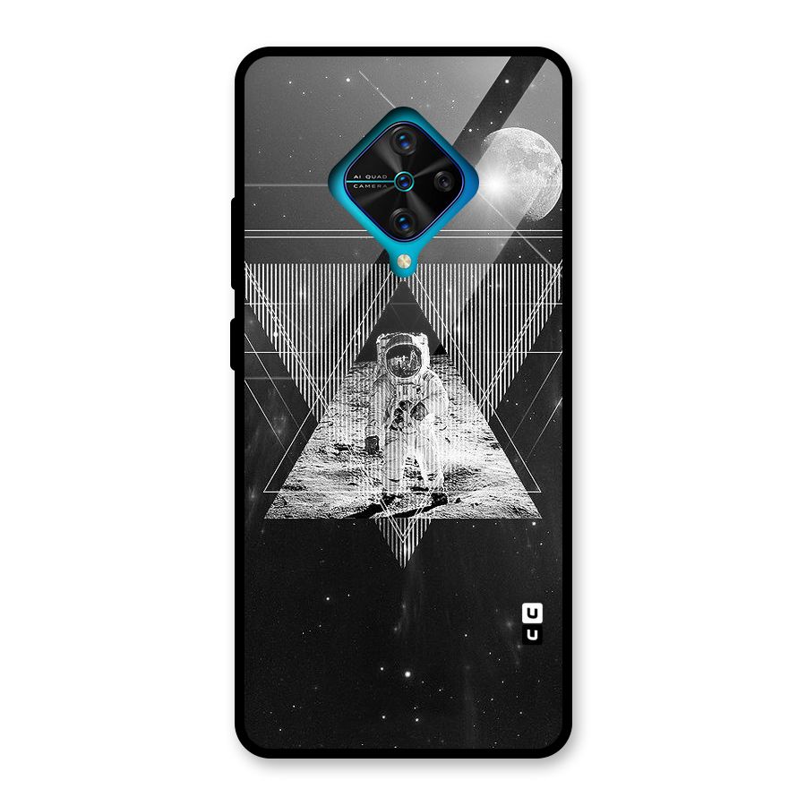 Space Triangle Abstract Glass Back Case for Vivo S1 Pro