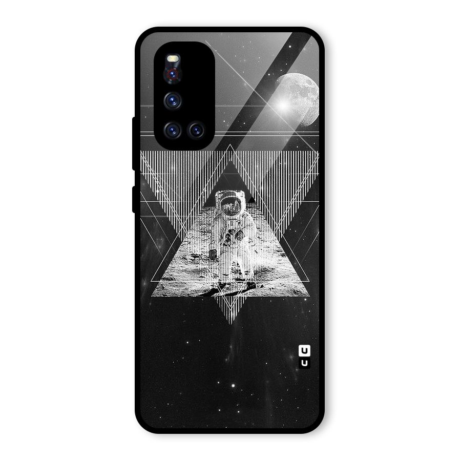 Space Triangle Abstract Glass Back Case for Vivo V19