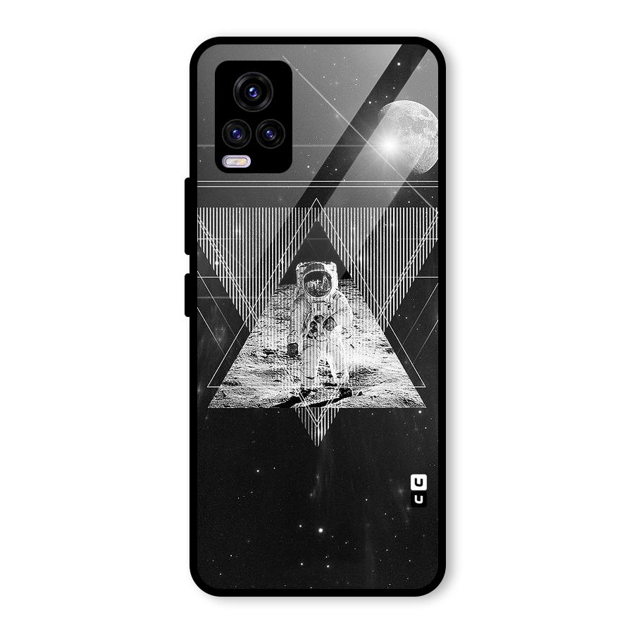 Space Triangle Abstract Glass Back Case for Vivo V20