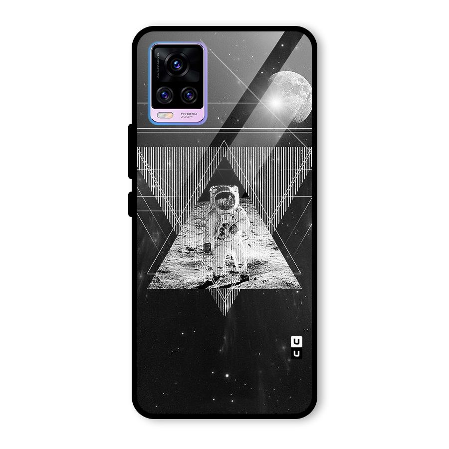 Space Triangle Abstract Glass Back Case for Vivo V20 Pro