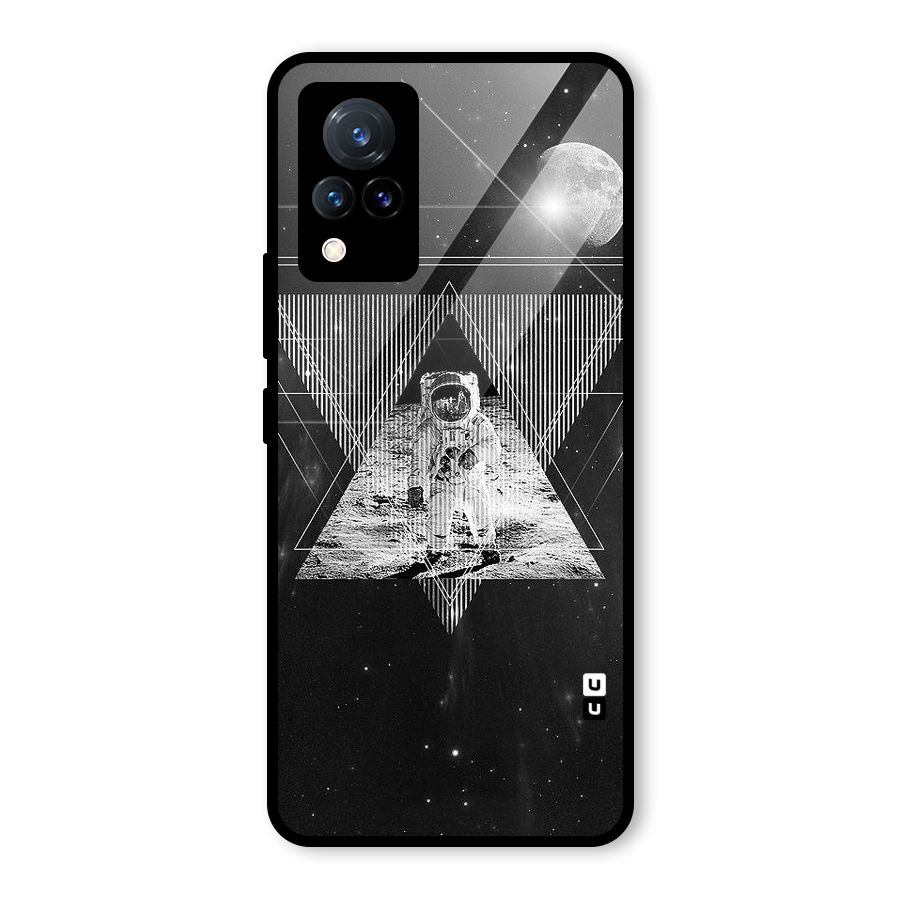 Space Triangle Abstract Glass Back Case for Vivo V21 5G