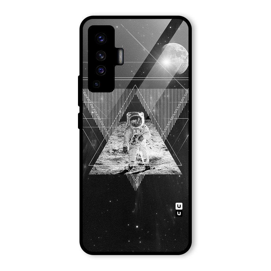 Space Triangle Abstract Glass Back Case for Vivo X50