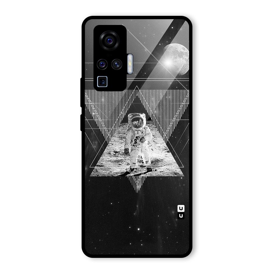 Space Triangle Abstract Glass Back Case for Vivo X50 Pro