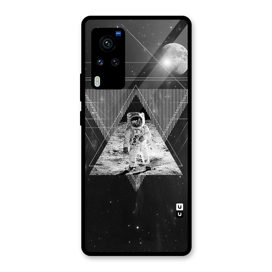 Space Triangle Abstract Glass Back Case for Vivo X60 Pro