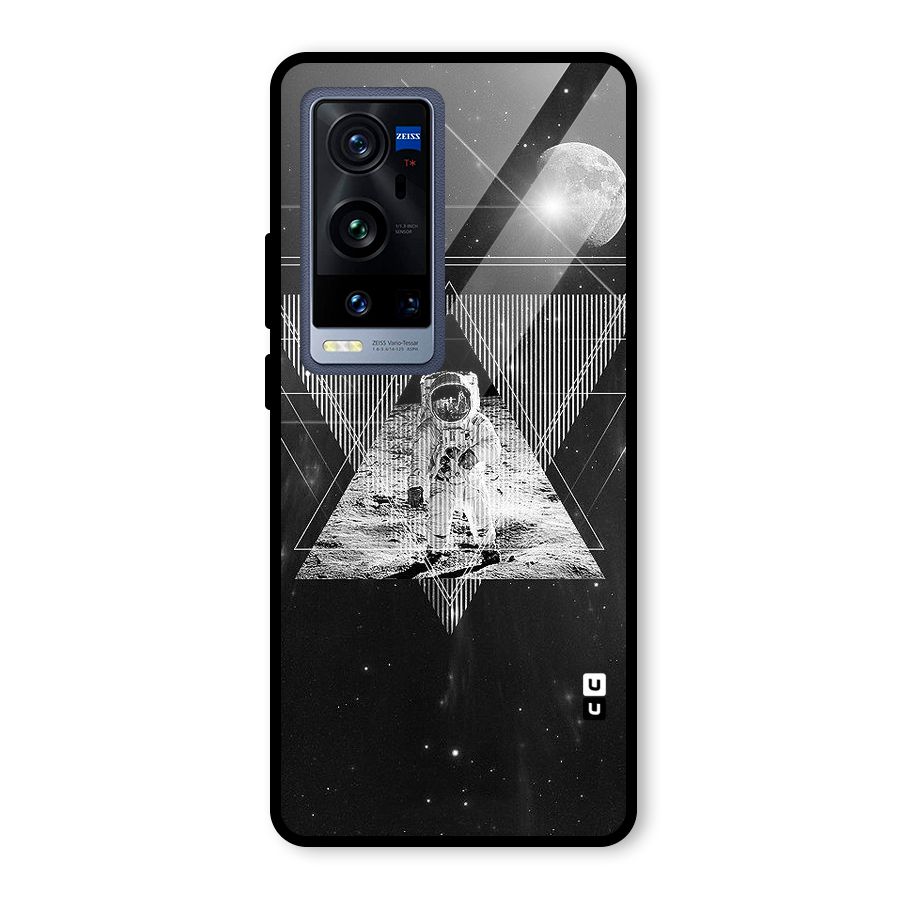Space Triangle Abstract Glass Back Case for Vivo X60 Pro Plus