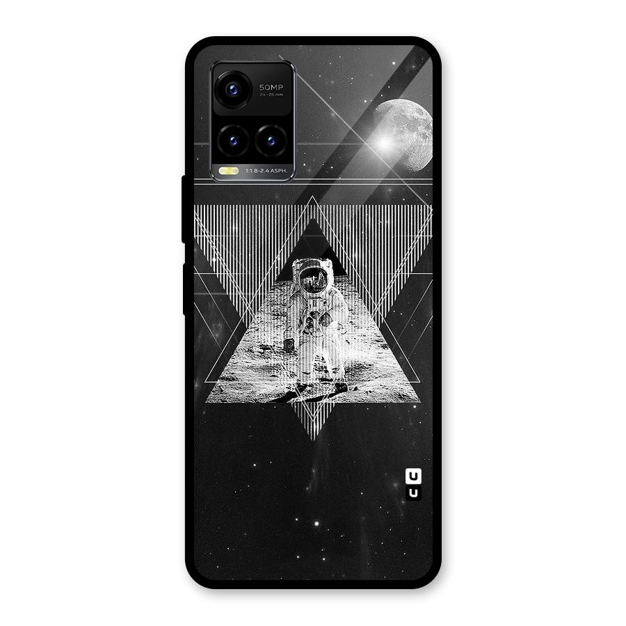Space Triangle Abstract Glass Back Case for Vivo Y21A