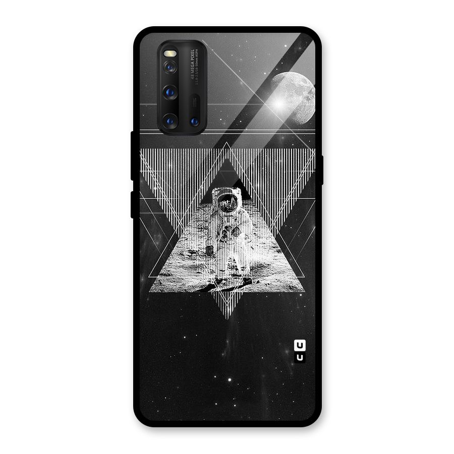 Space Triangle Abstract Glass Back Case for Vivo iQOO 3