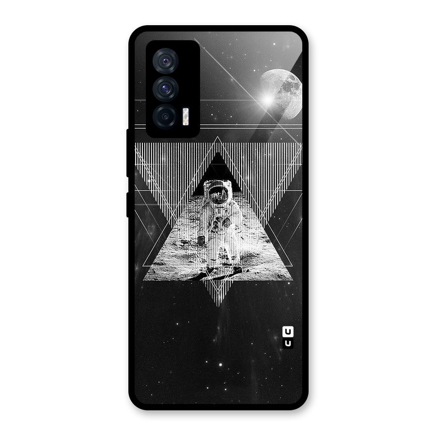 Space Triangle Abstract Glass Back Case for Vivo iQOO 7 5G