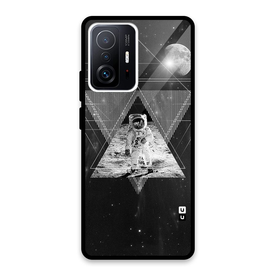 Space Triangle Abstract Glass Back Case for Xiaomi 11T Pro