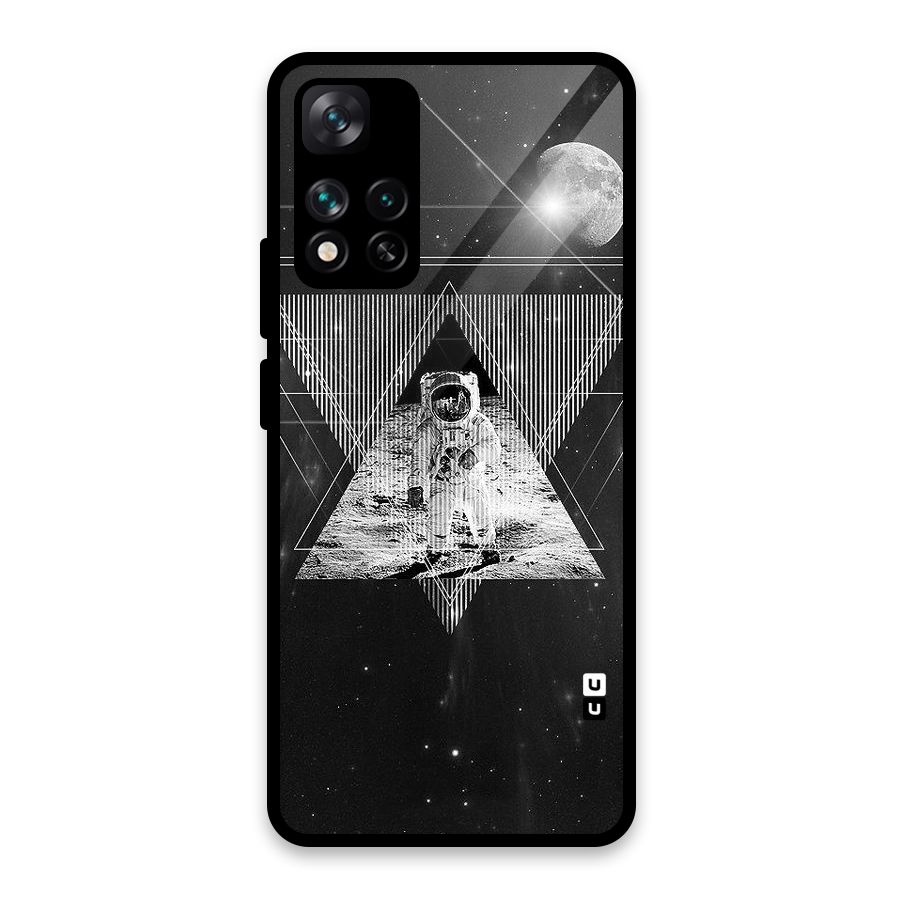 Space Triangle Abstract Glass Back Case for Xiaomi 11i HyperCharge 5G