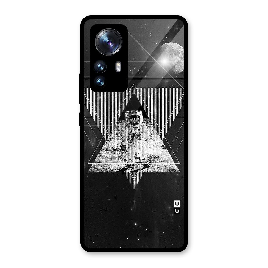 Space Triangle Abstract Glass Back Case for Xiaomi 12 Pro