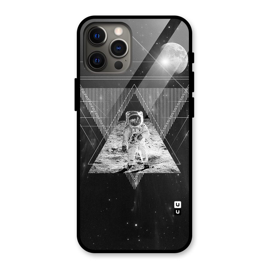 Space Triangle Abstract Glass Back Case for iPhone 12 Pro Max