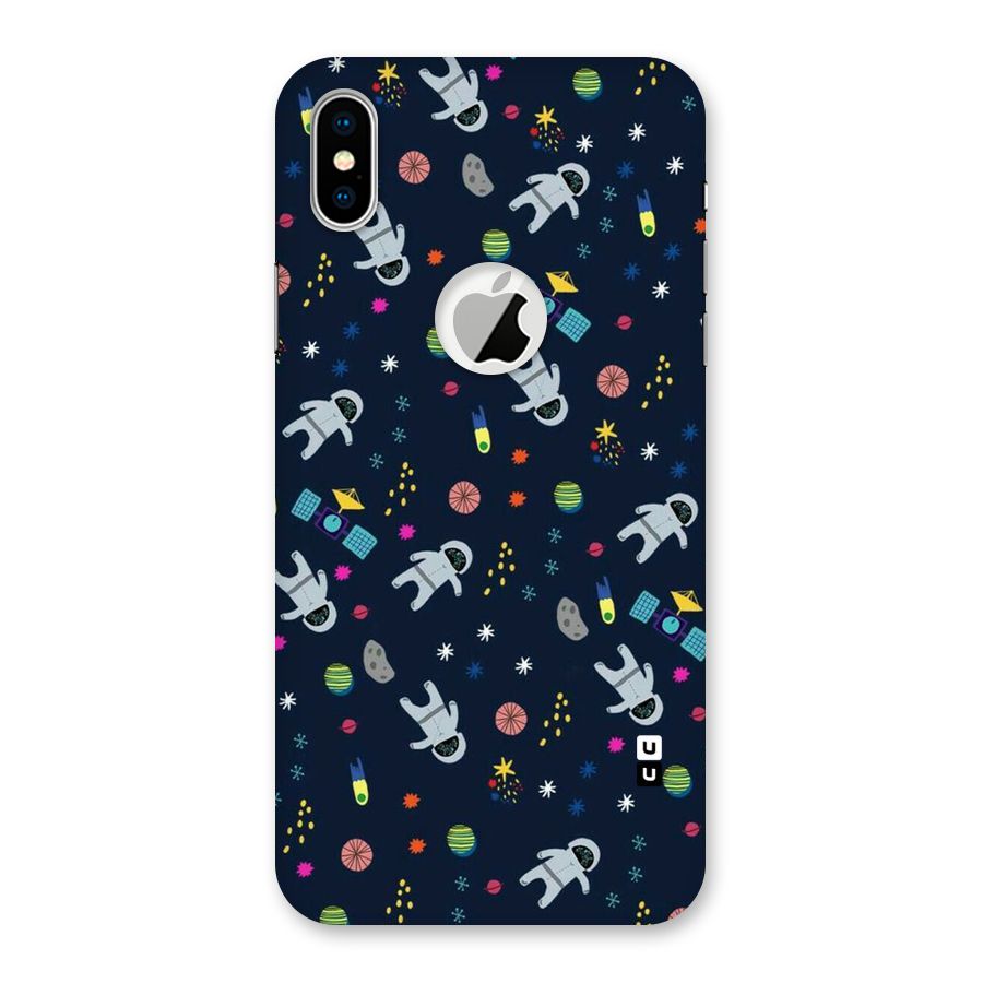 Spaceman Dance Back Case for iPhone X Logo Cut