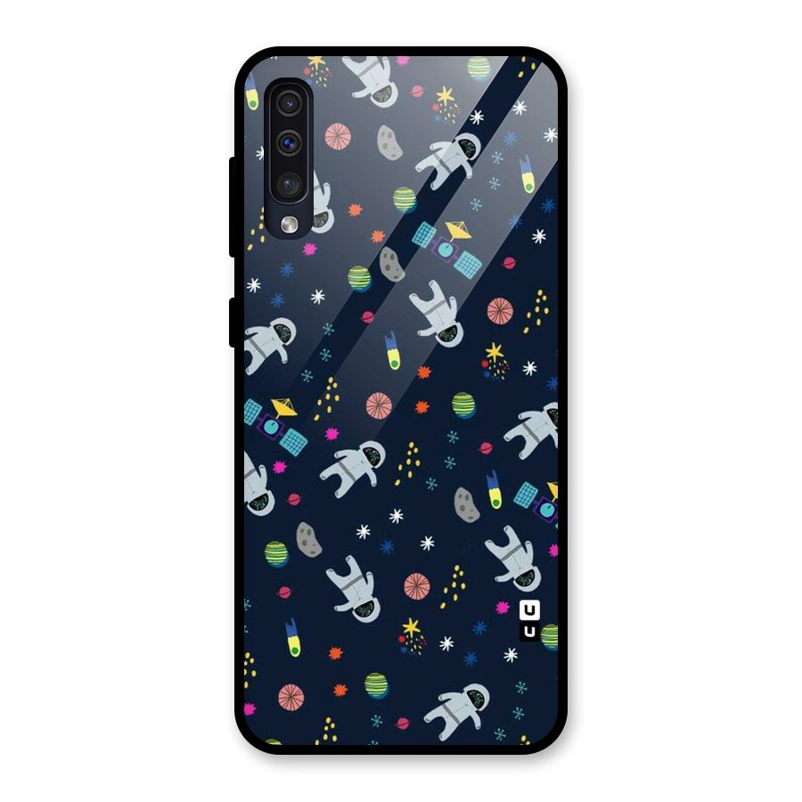 Spaceman Dance Glass Back Case for Galaxy A30s