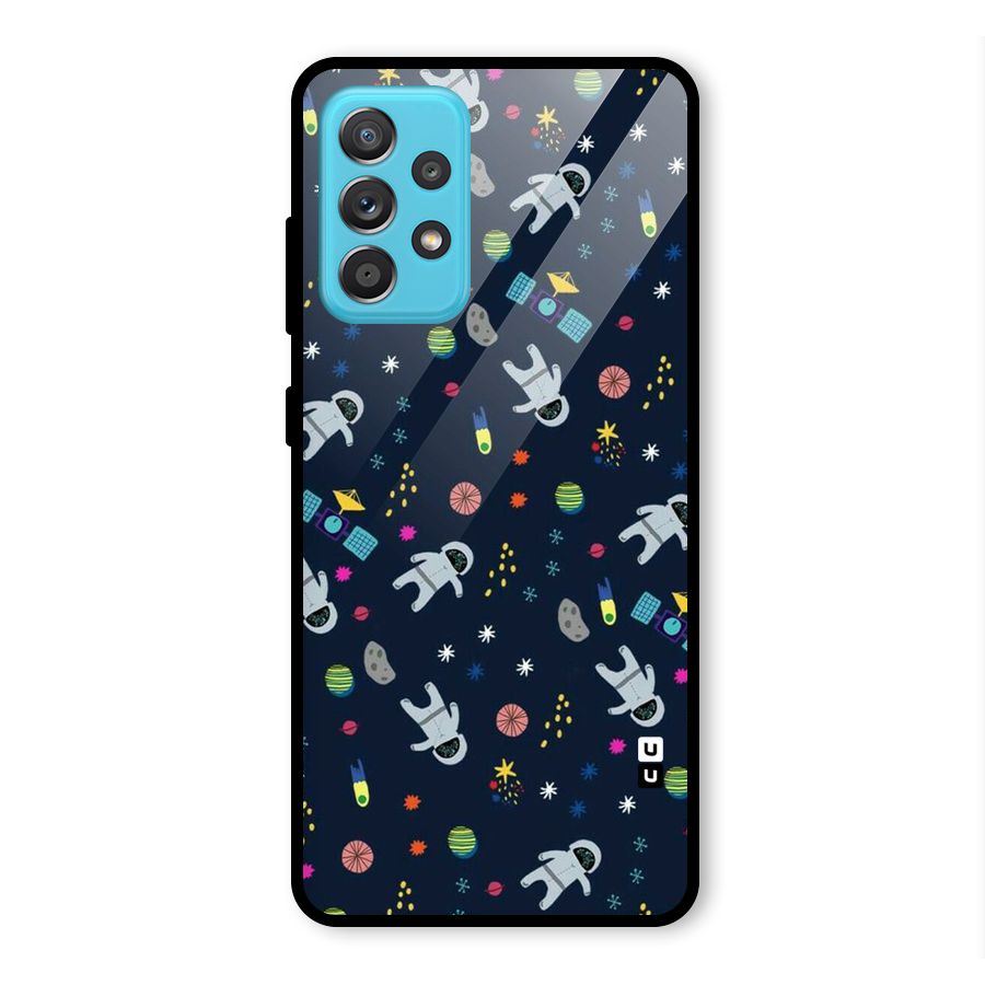 Spaceman Dance Glass Back Case for Galaxy A52