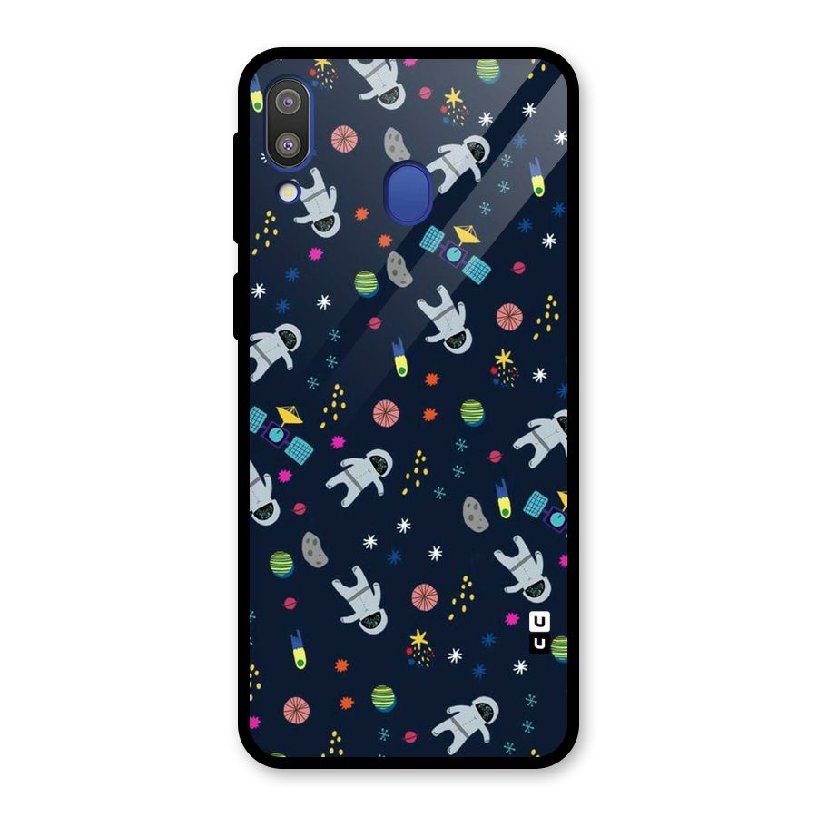 Spaceman Dance Glass Back Case for Galaxy M20