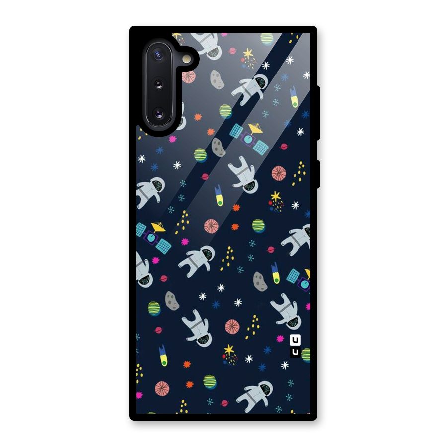 Spaceman Dance Glass Back Case for Galaxy Note 10