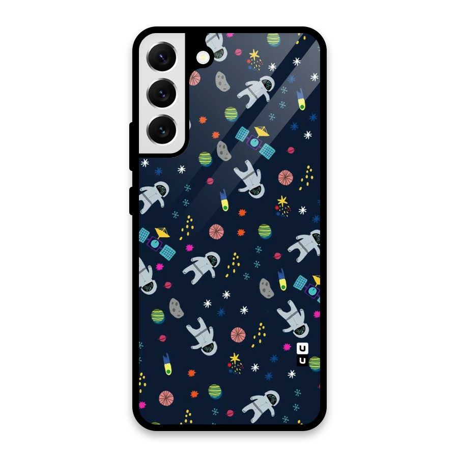 Spaceman Dance Glass Back Case for Galaxy S22 Plus 5G