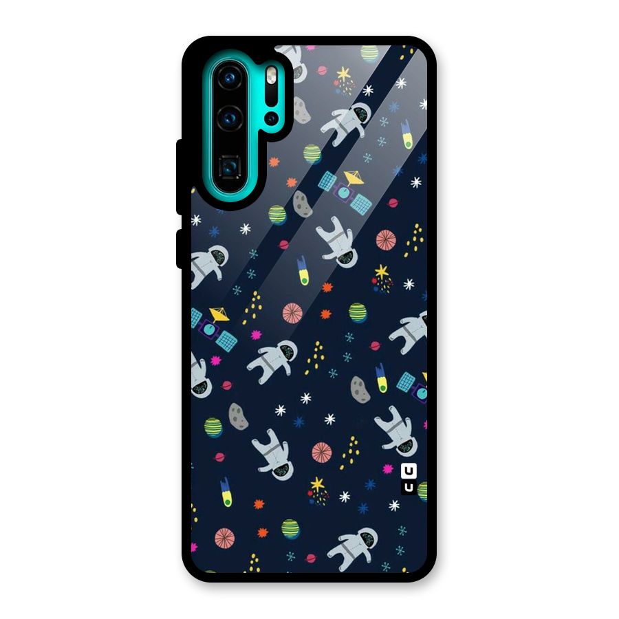 Spaceman Dance Glass Back Case for Huawei P30 Pro