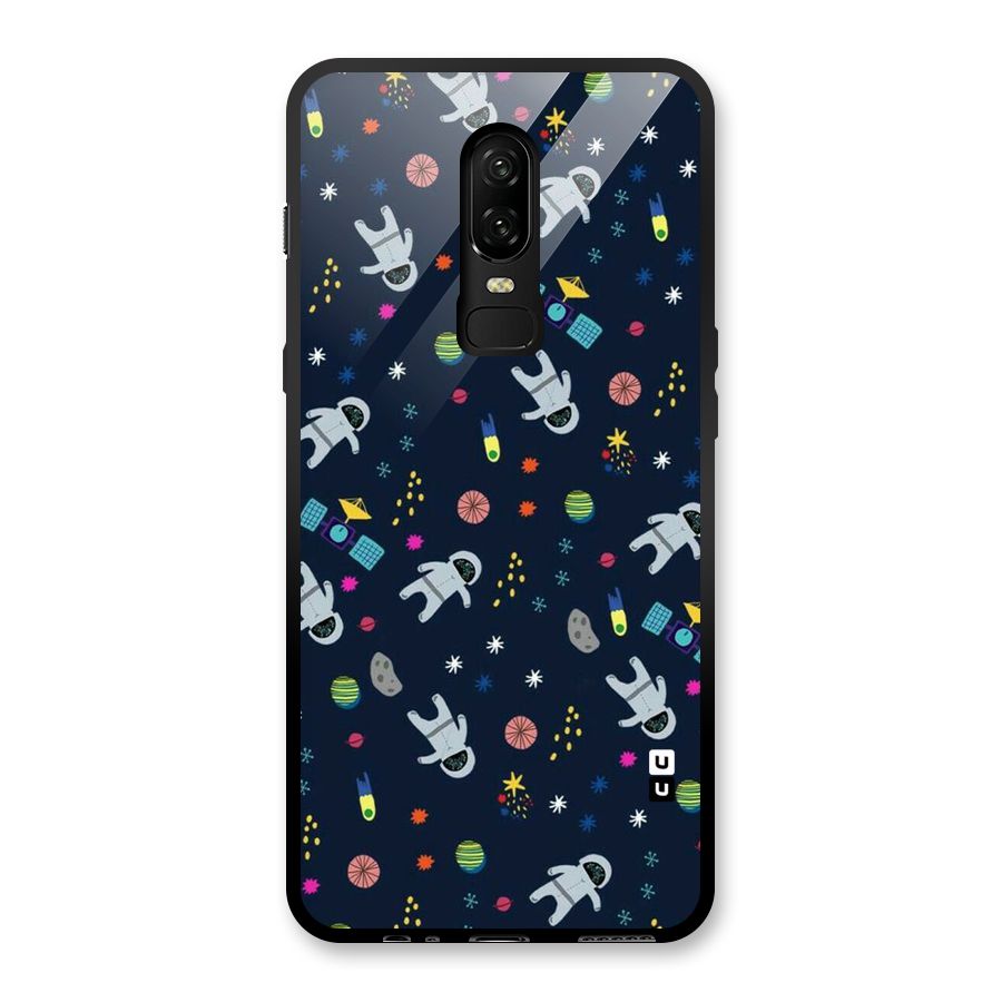 Spaceman Dance Glass Back Case for OnePlus 6
