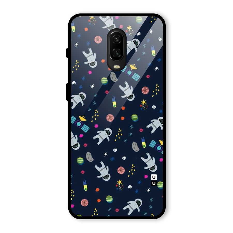 Spaceman Dance Glass Back Case for OnePlus 6T
