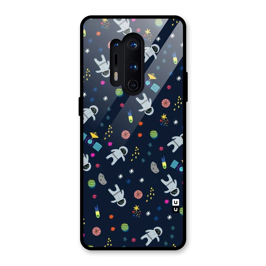 Spaceman Dance Glass Back Case for OnePlus 8 Pro