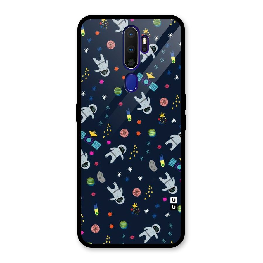 Spaceman Dance Glass Back Case for Oppo A9 (2020)