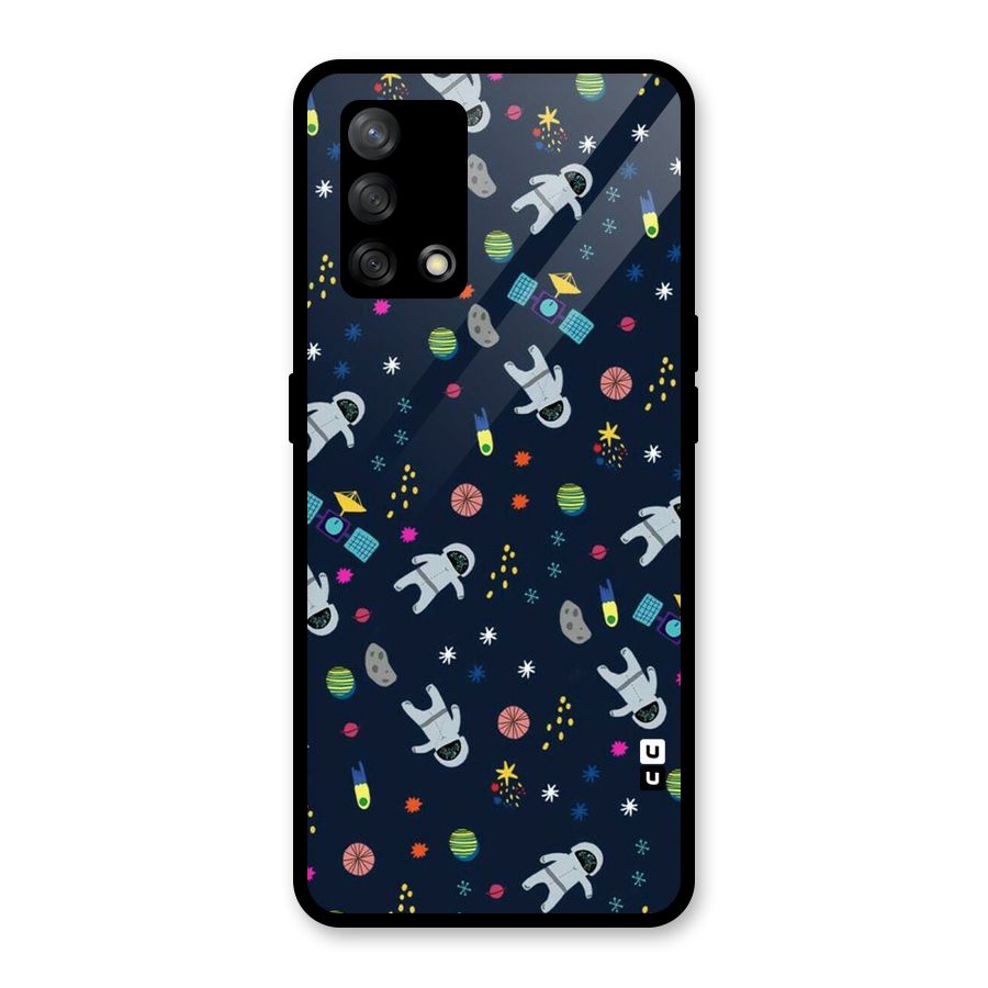 Spaceman Dance Glass Back Case for Oppo F19