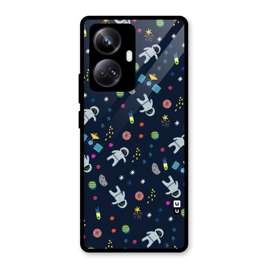 Spaceman Dance Glass Back Case for Realme 10 Pro Plus