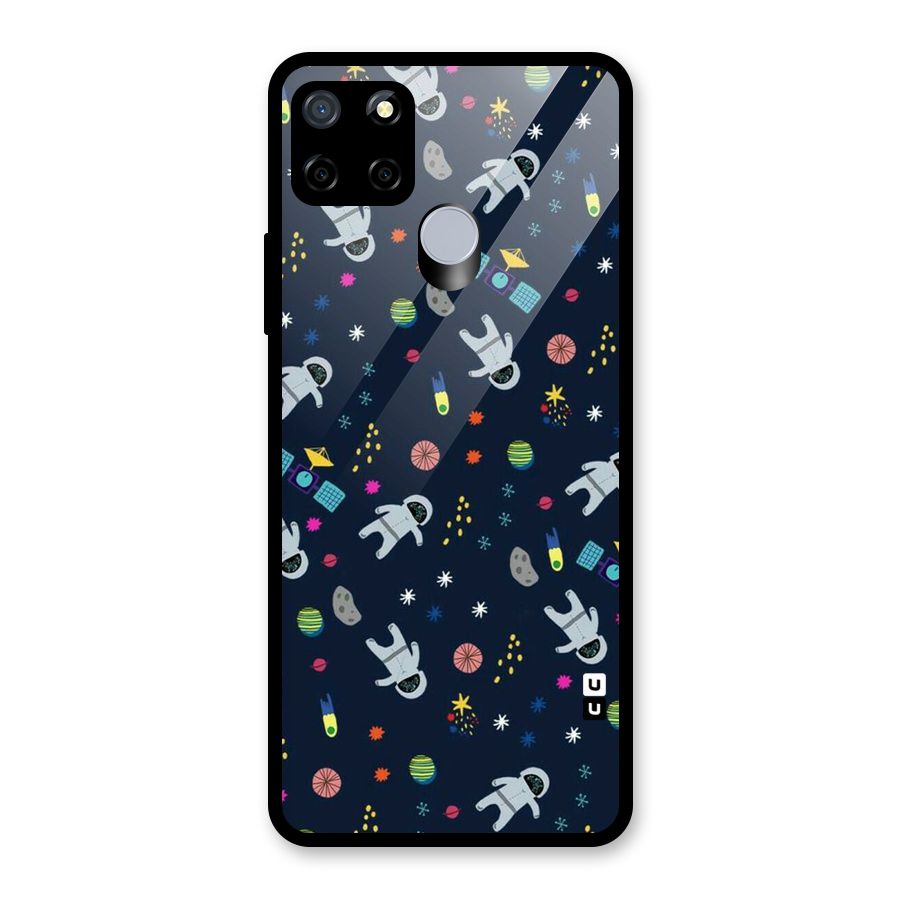 Spaceman Dance Glass Back Case for Realme C12